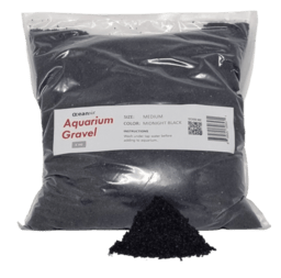 Aquarium Gravel Black Medium 5kg